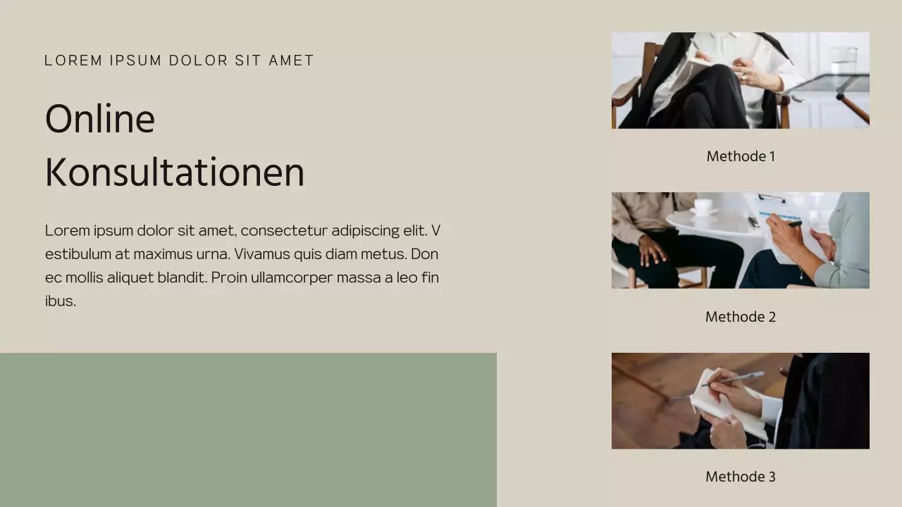 Khaki and Beige Modern Psychologist Proposal