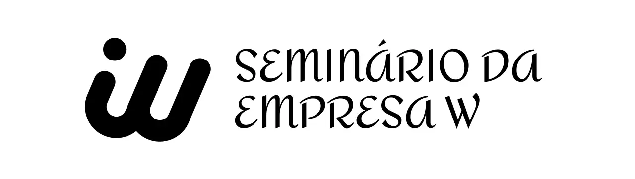 Seminário empresarial com um toque glamoroso com um logótipo inglês