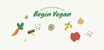 Flohmarktdesign mit Illustrationen von verschiedenen Gemüsesorten