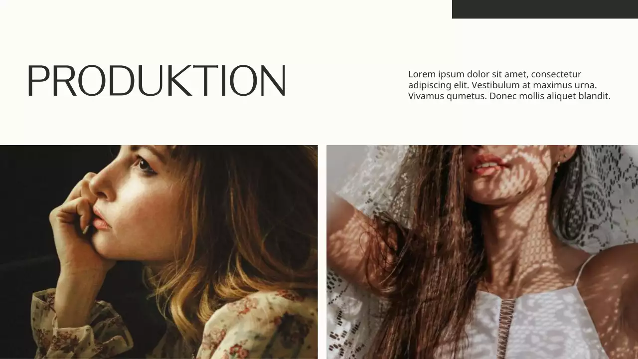 Beige und Schwarz Elegante Mode Marke Produkt Teilung