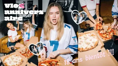 Vidéo d'anniversaire vintage jaune