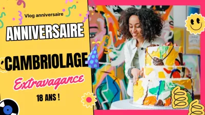 Fête d'anniversaire de Yellow Pink Popart Extravaganza