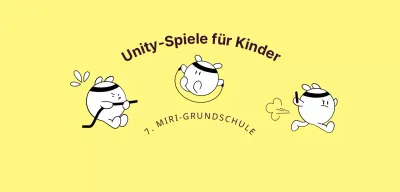 Ein einfacher Sportwettbewerb für Kinder mit niedlichen Figuren