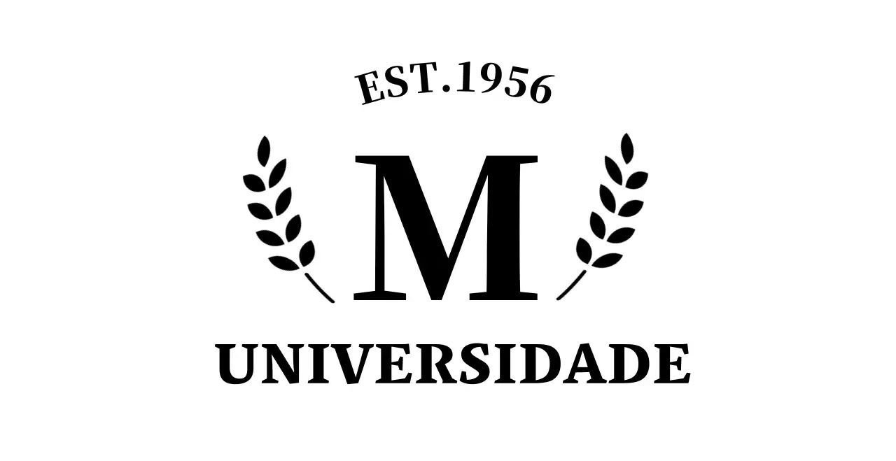 Lembrança universitária de conceito simples com logótipo de louro