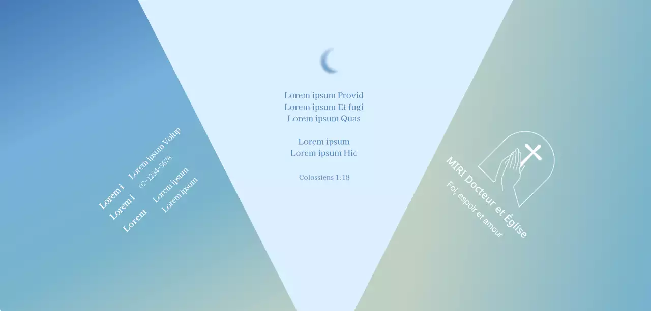 Versets bibliques émotionnels avec dégradés pour promouvoir votre église