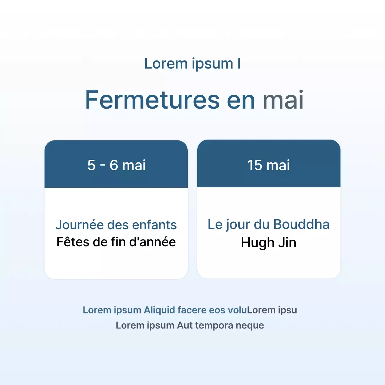 Promotion d'une clinique dentaire simple, blanche et bleu clair, pour promouvoir le cabinet.