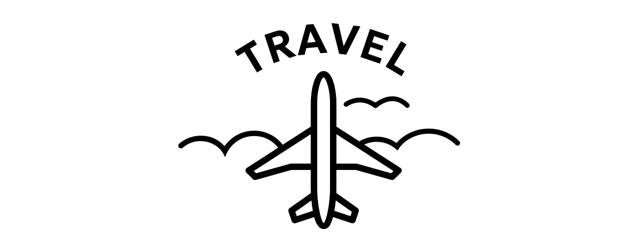 Cool and simple travel agency with airplane and cloud illustrations