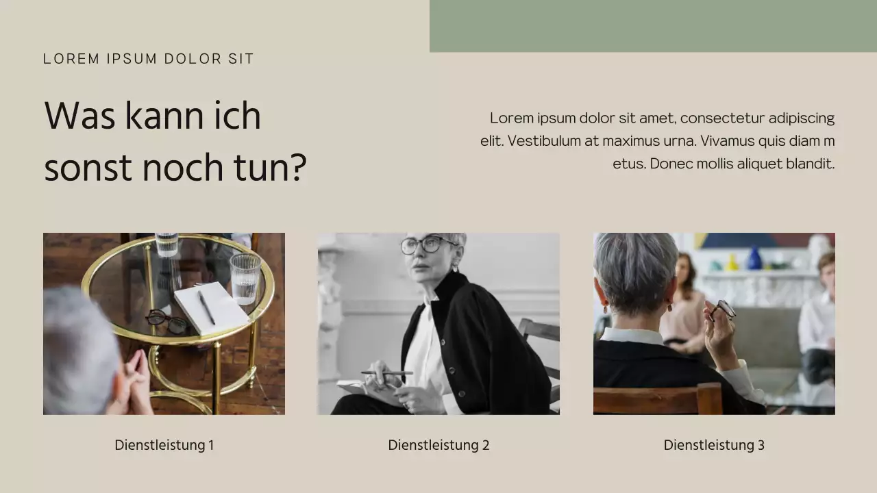 Khaki and Beige Modern Psychologist Proposal