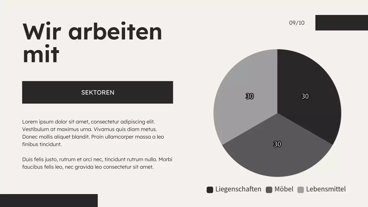 Black and White Minimal Marketing Agency Unternehmensvorstellung