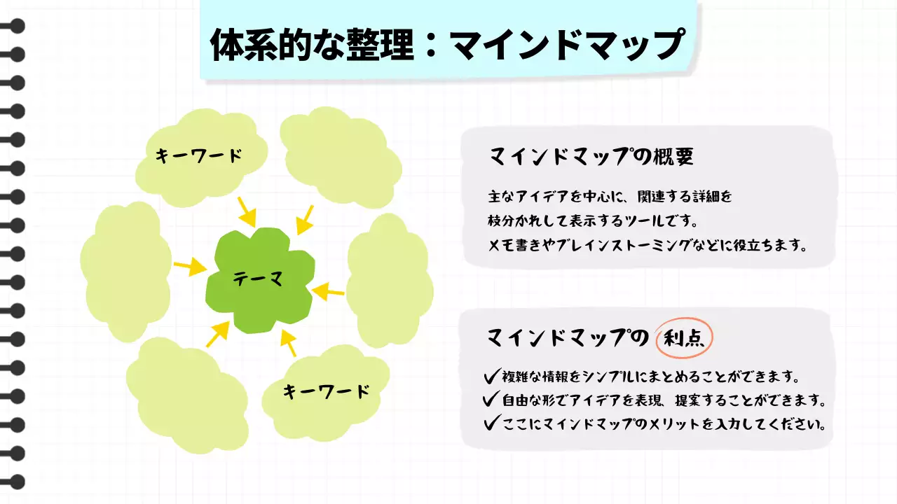 白黒 シンプル 学習 プレゼンテーション