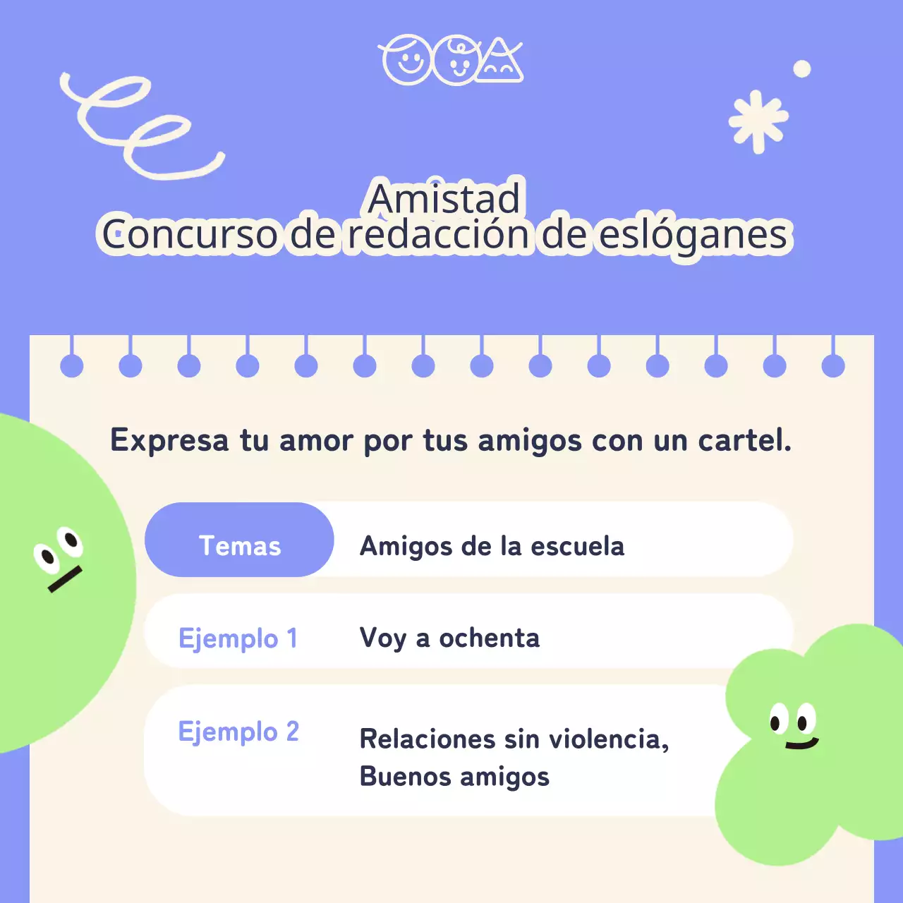 Promueve los colores morado y chartreuse de la Semana del Amor a tus Amigos