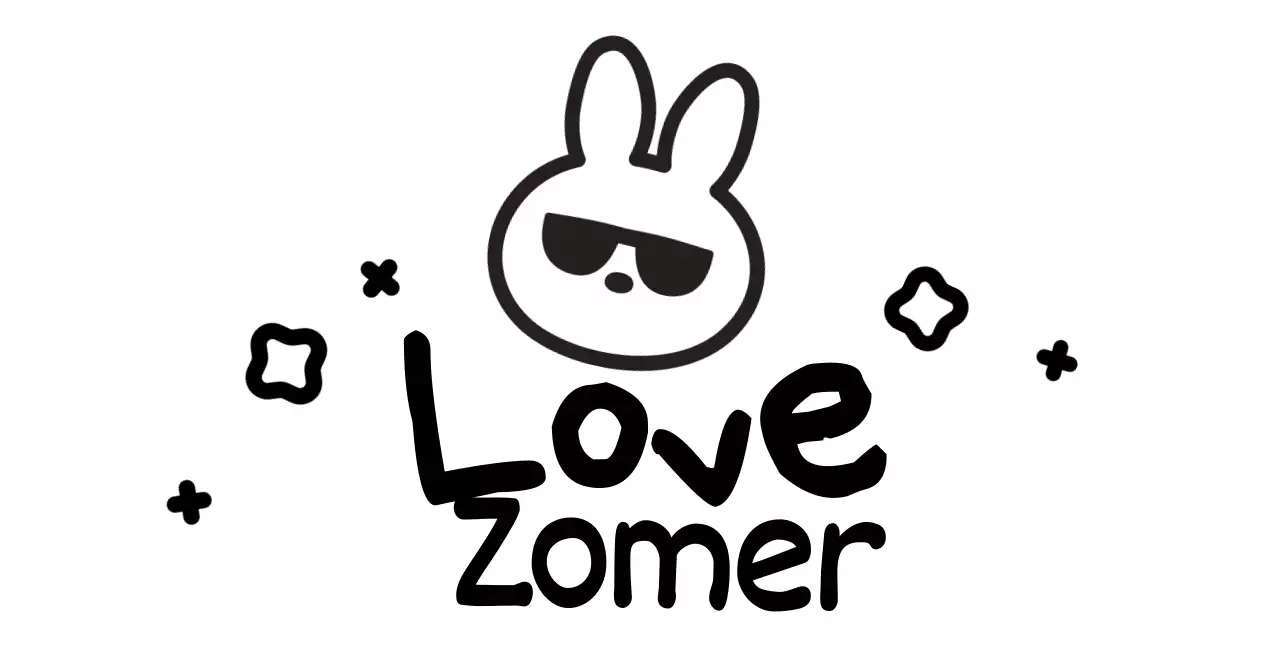 Konijntje met schattige handgeschreven zomerzonnebril