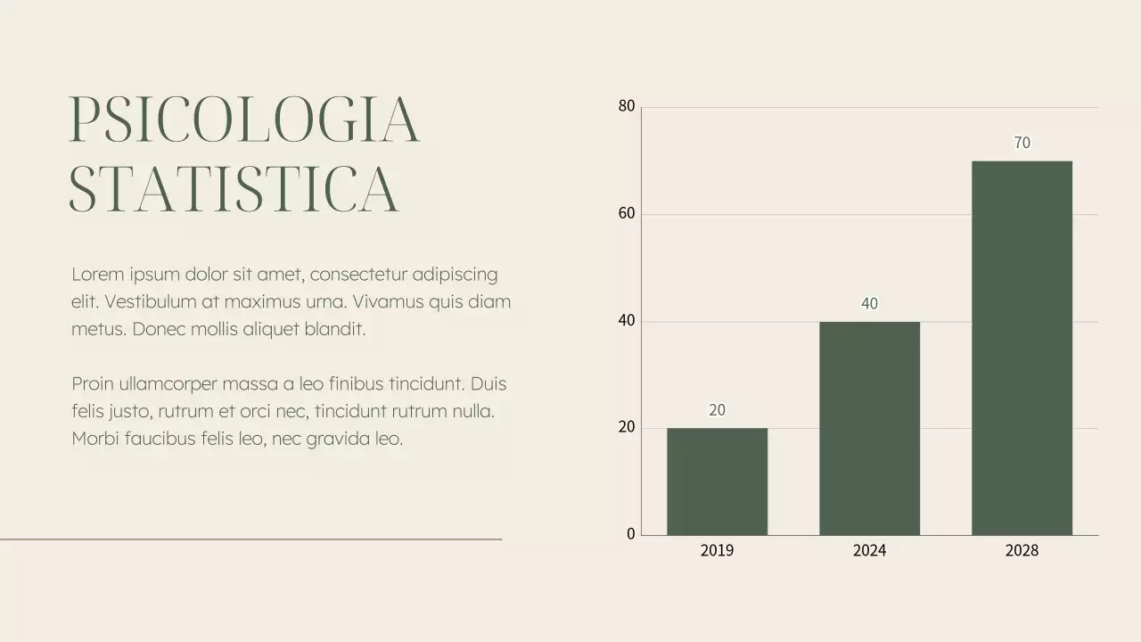 Materiale per conferenze sulla salute mentale di colore verde e beige, elegante.