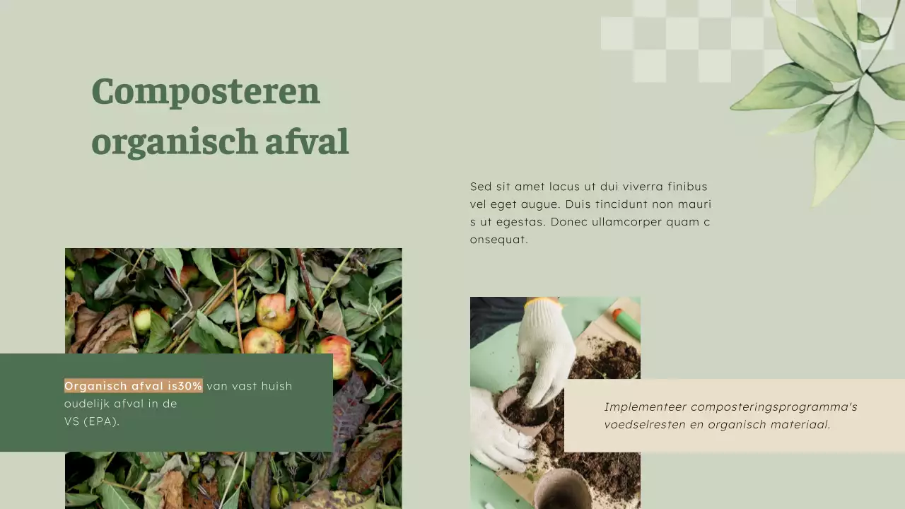 Groen Natuurlijk Bedrijf Innovatieve Recyclingsstrategie