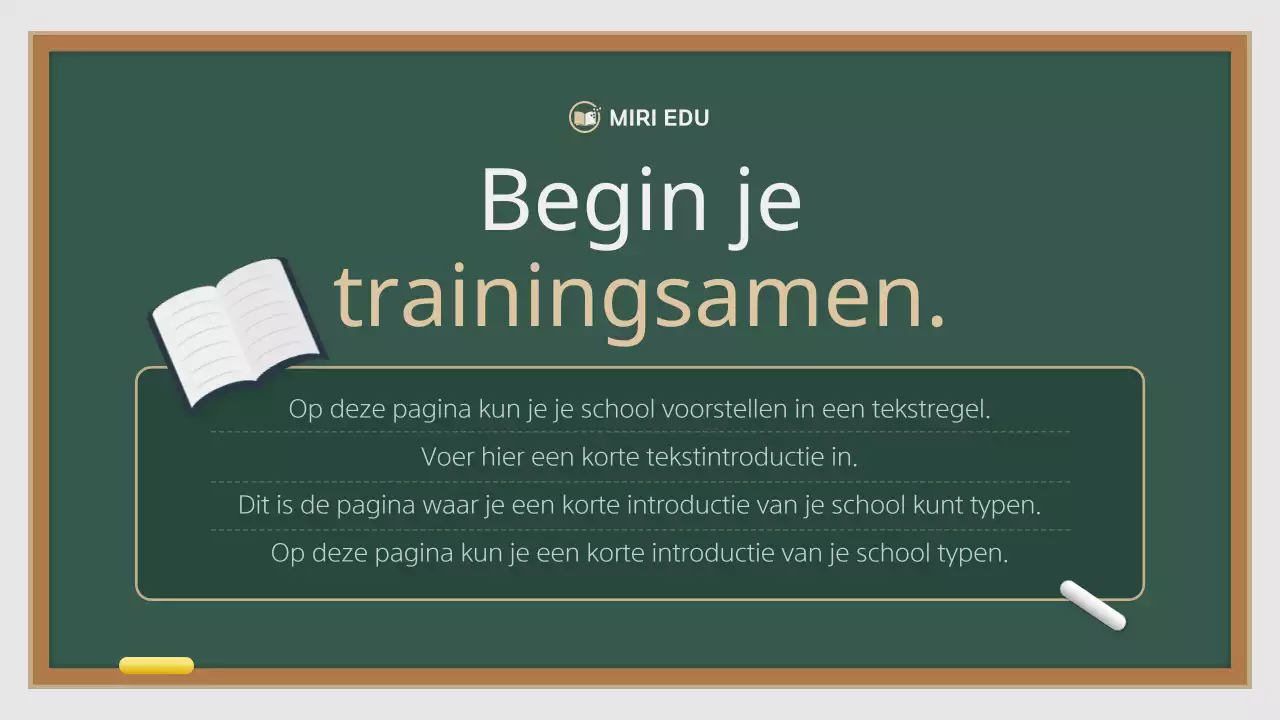 Een eenvoudige, abstracte schoolprospectus