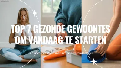 Video over witte en blauwe minimalistische gezonde gewoonten