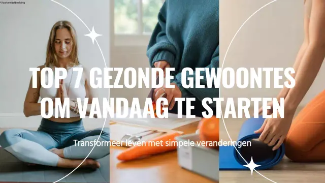 Video over witte en blauwe minimalistische gezonde gewoonten