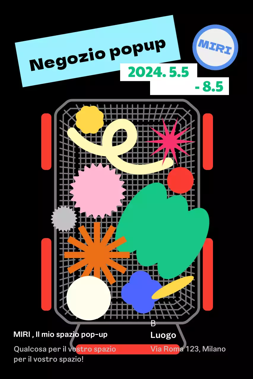 Promuovete il vostro negozio pop-up con un carrello pieno di prodotti