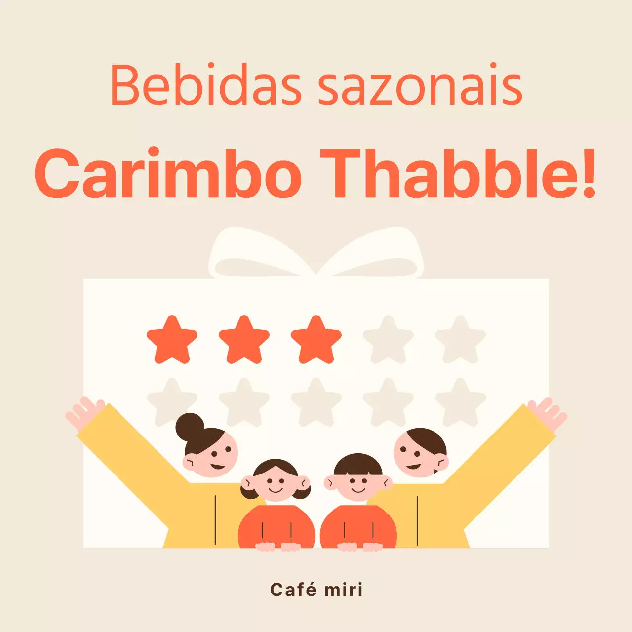Um guia para promover ementas sazonais com ilustrações engraçadas de carimbos a laranja e amarelo