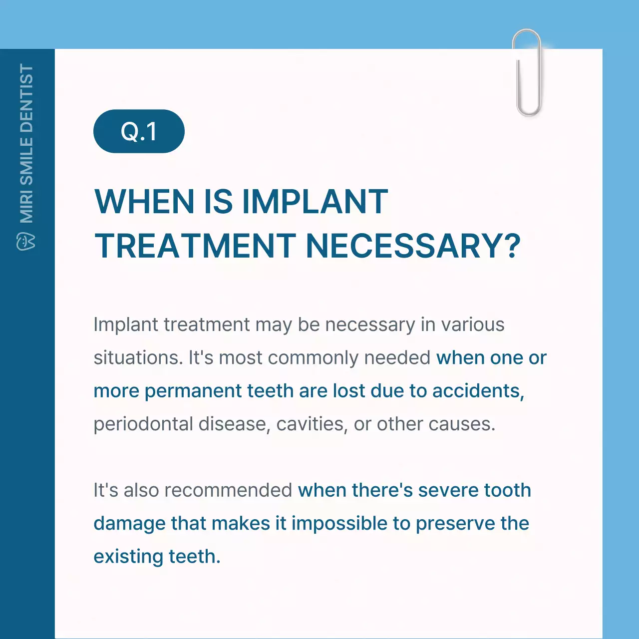 Blue Professional Dental Guide Social Media Post