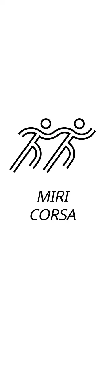 Semplice gara di corsa con illustrazioni di corridori