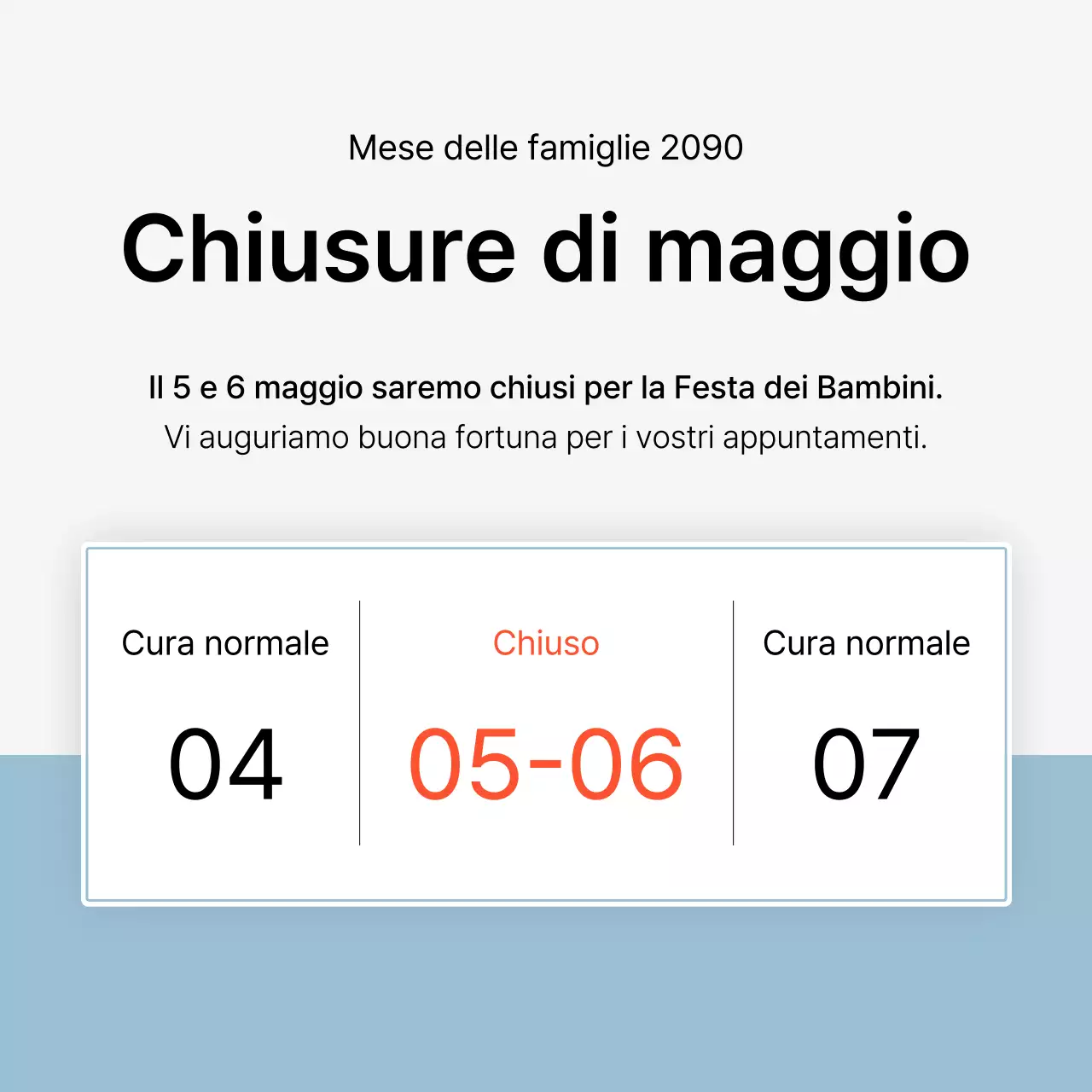 Semplice dermatologia in bianco e azzurro per promuovere la guida informativa dell'ospedale