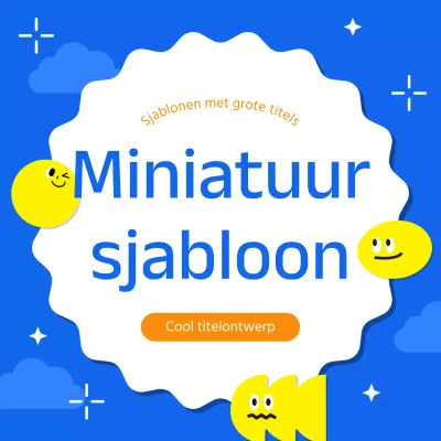 Dek af met een mooi blauw frame