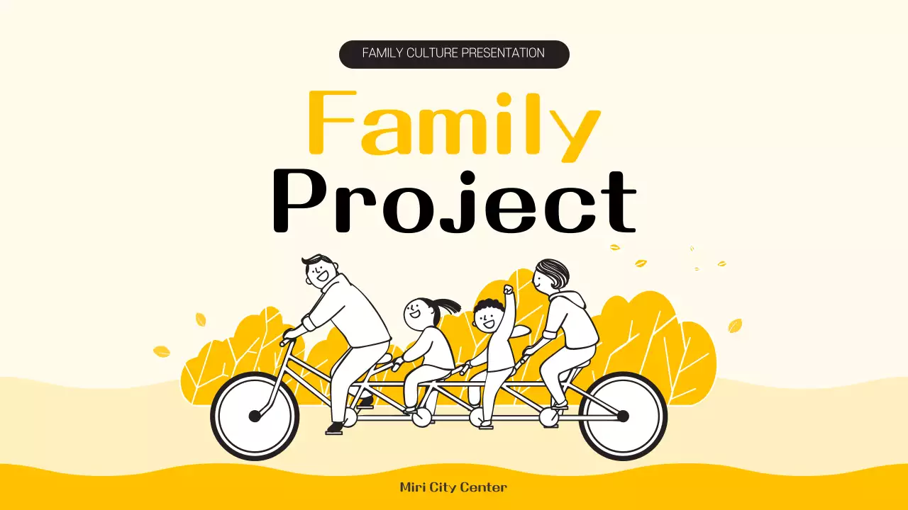 Yellow Simple Family Presentation