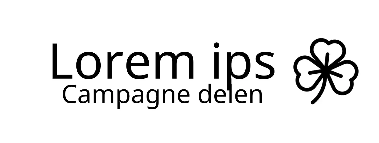 Liefdadigheids donatie vlooienmarkt met Klaver