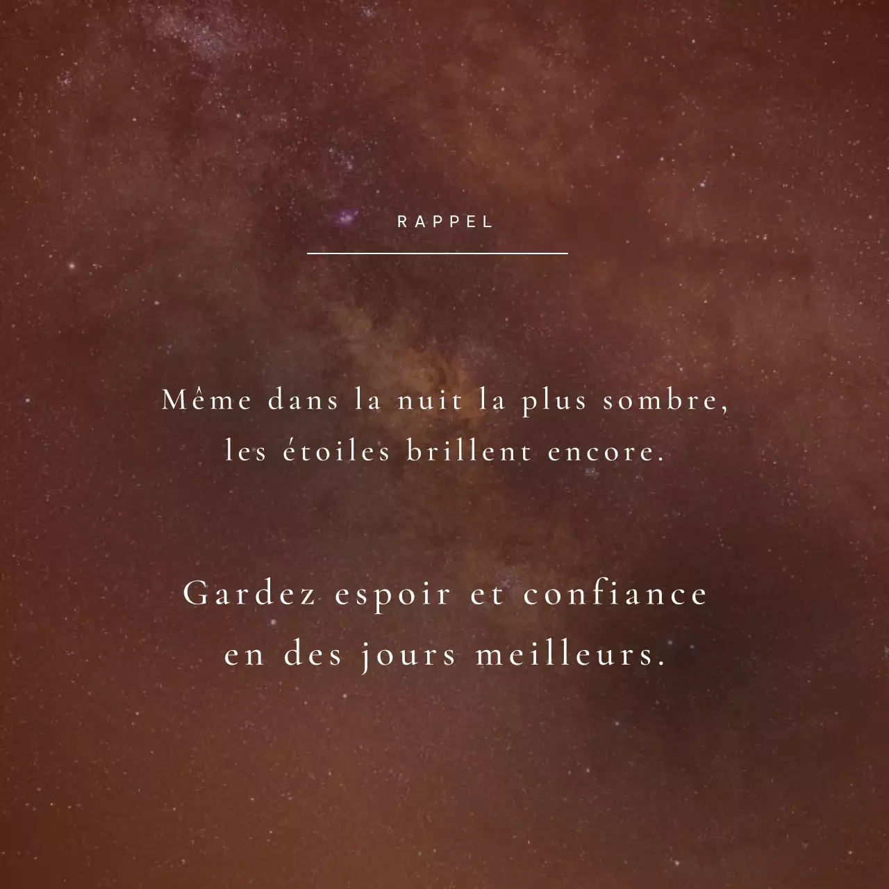 Brown Elegant Encouraging Quote Publicity