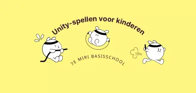 Een eenvoudige sportwedstrijd voor kinderen met schattige personages
