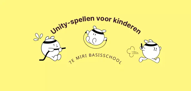 Een eenvoudige sportwedstrijd voor kinderen met schattige personages