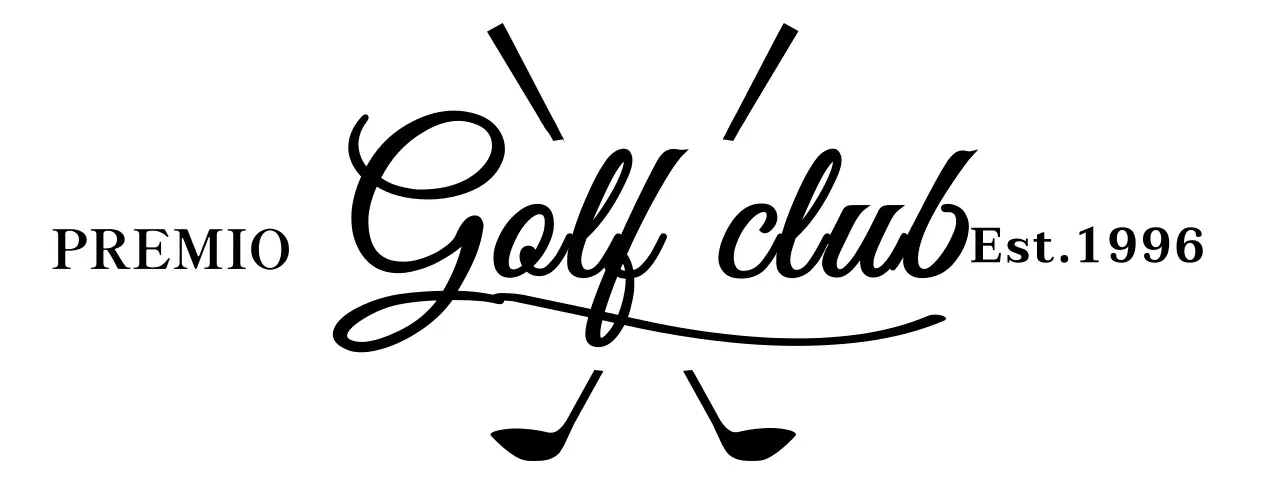 필기체가 있는 고급스러운 느낌의 골프 클럽