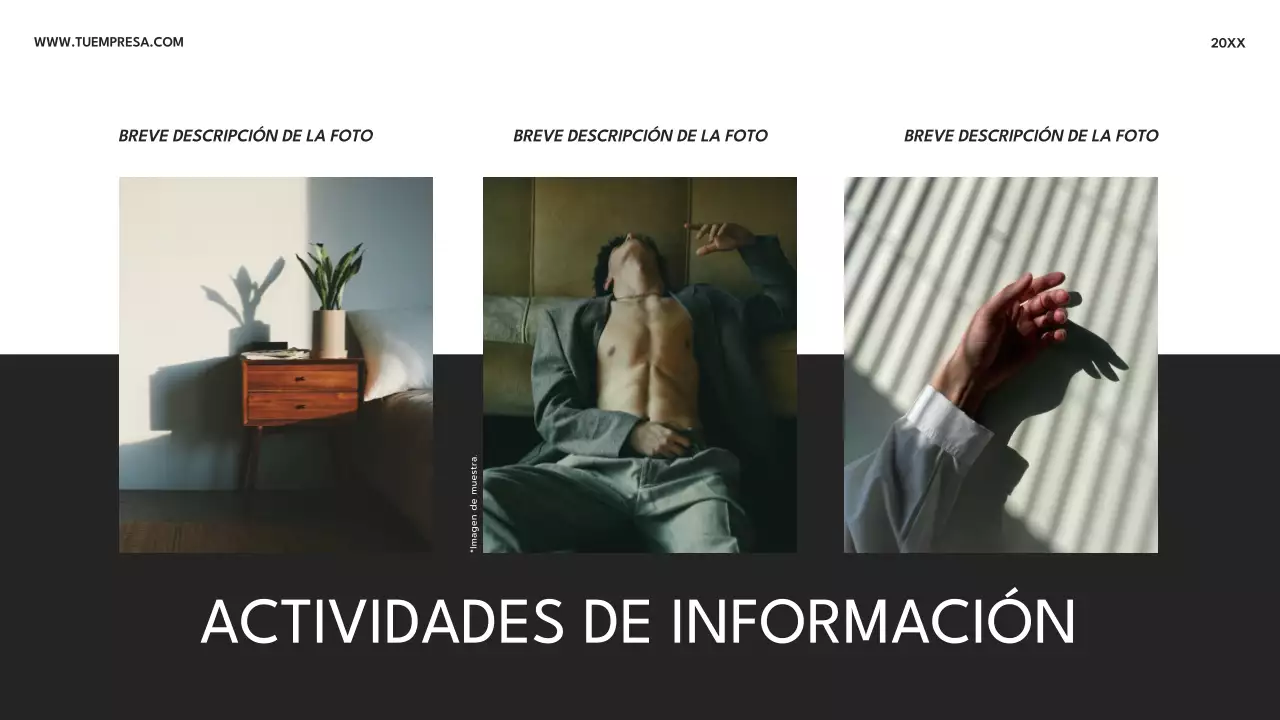 Collage fotográfico moderno en blanco y negro