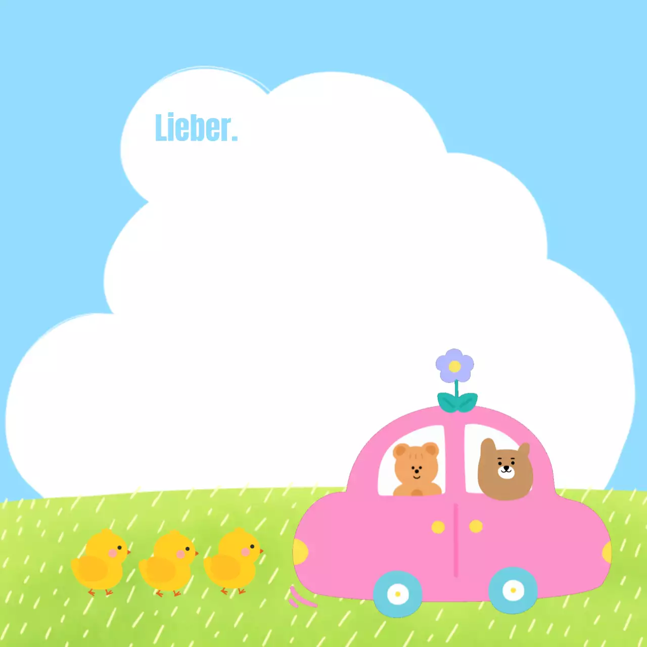 Hübscher frühlingshafter Notizblock in Hellblau und Chartreuse