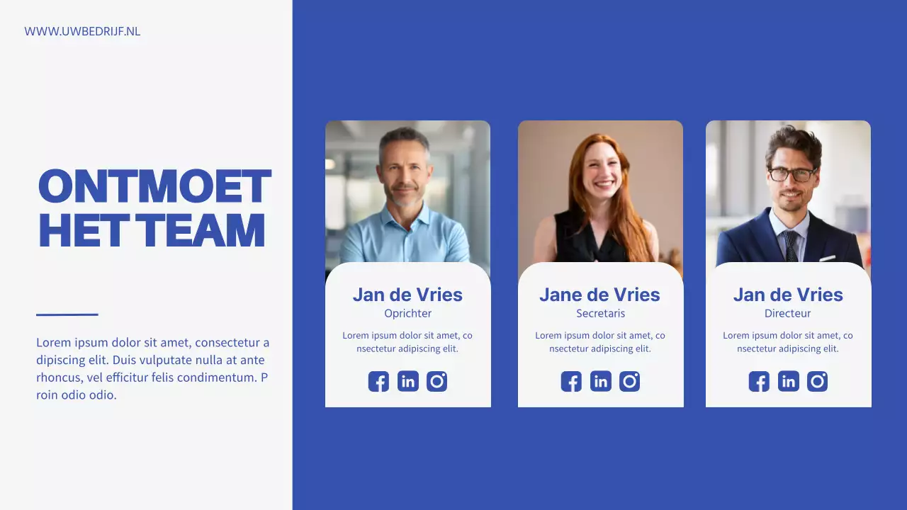 Introductie van Blue Minimal Business