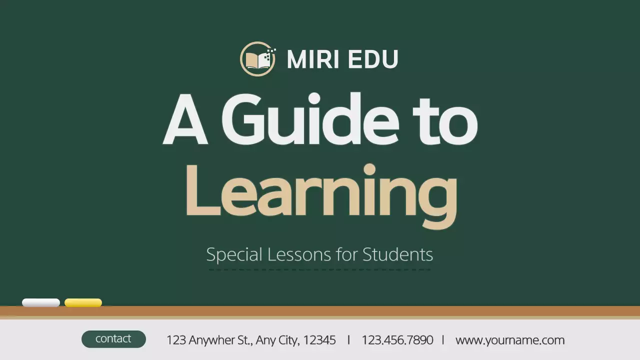 Green Simple Education Guide Presentation