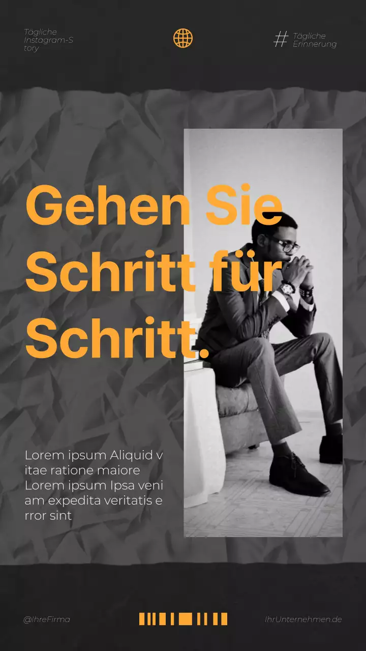 Grau Gelb Weiß Modern Bold Motivationszitat für geistige Gesundheit Selbst-Wachstum