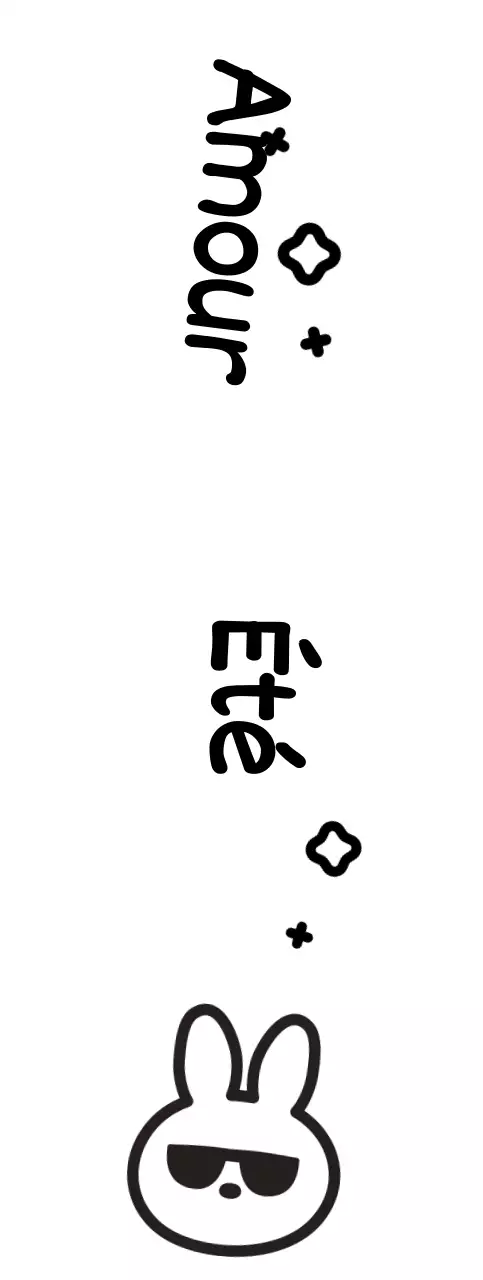 Lapin avec de jolies lunettes de soleil d'été écrites à la main