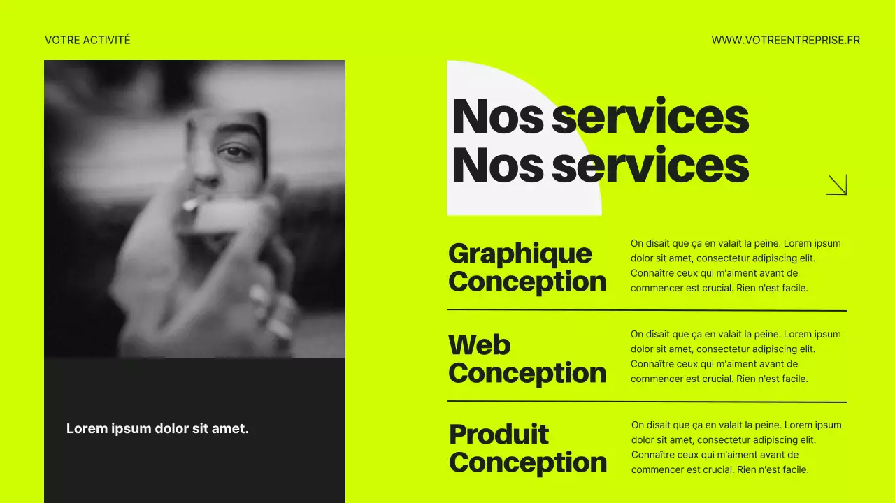 Néon et noir Introduction moderne aux affaires