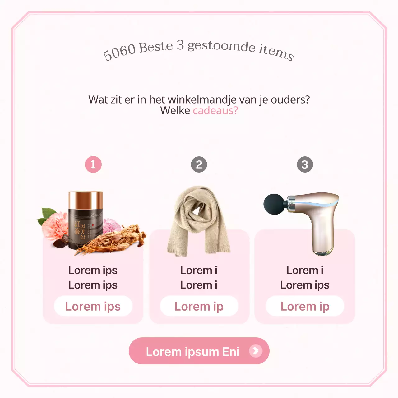 Een moderne Moederdagreclame in roze