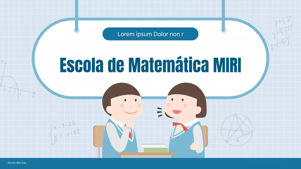 Uma introdução à escola de matemática azul e cinzenta e acolhedora