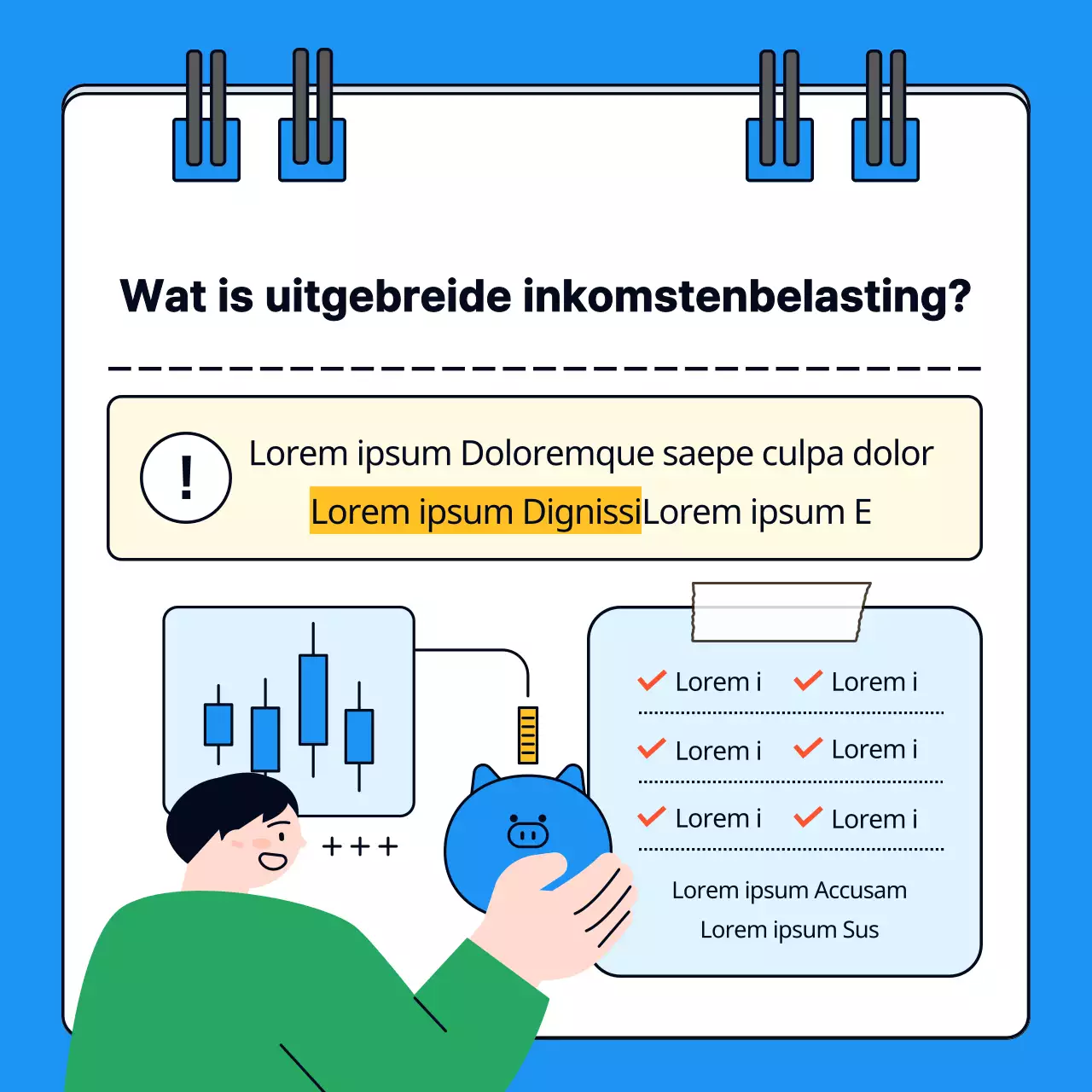 Over het indienen van een eenvoudige uitgebreide aangifte inkomstenbelasting in blauw