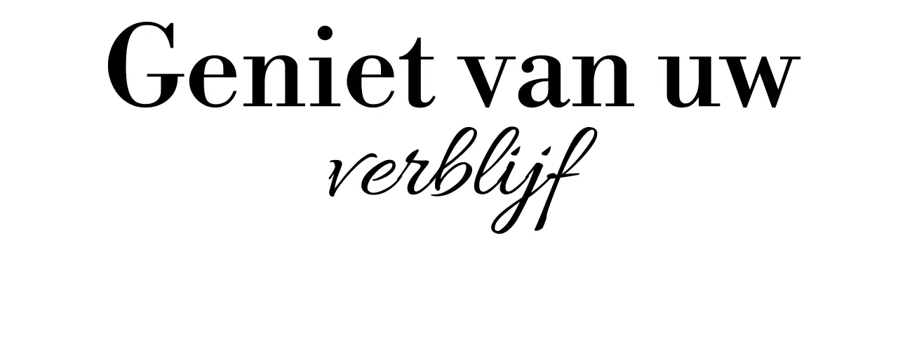 Een stijlvol ogend reisbureau met schreefloze tekst