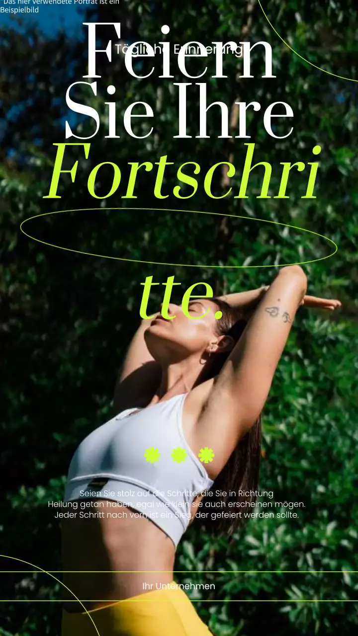 Weiß und Grün Minimal Mental Health Zitat Memo