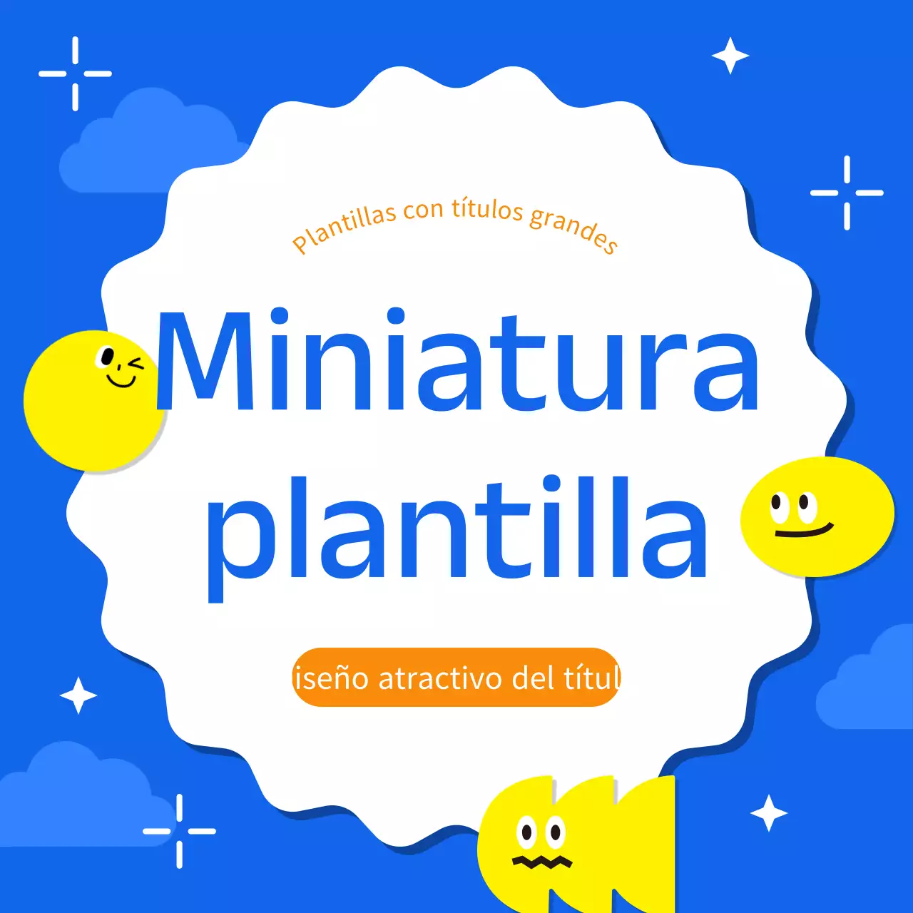 Cubierta con un bonito marco en azul