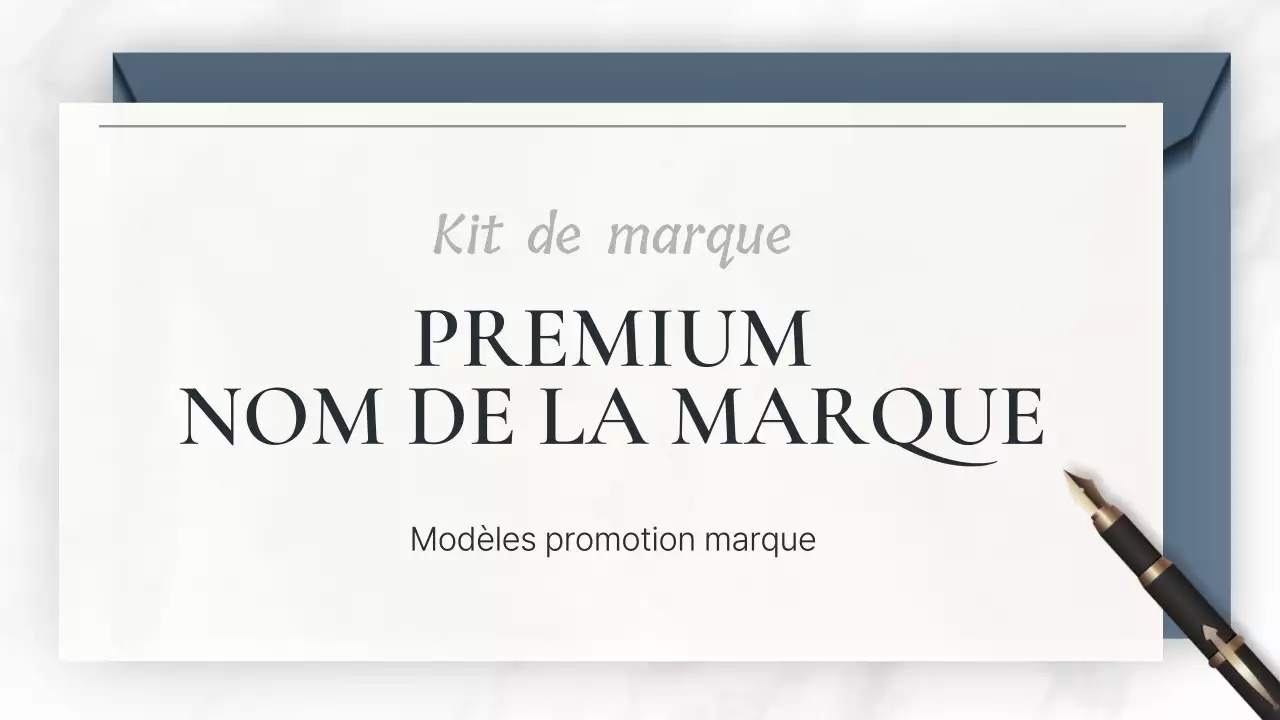 Promouvoir une marque de luxe en blanc et bleu marine