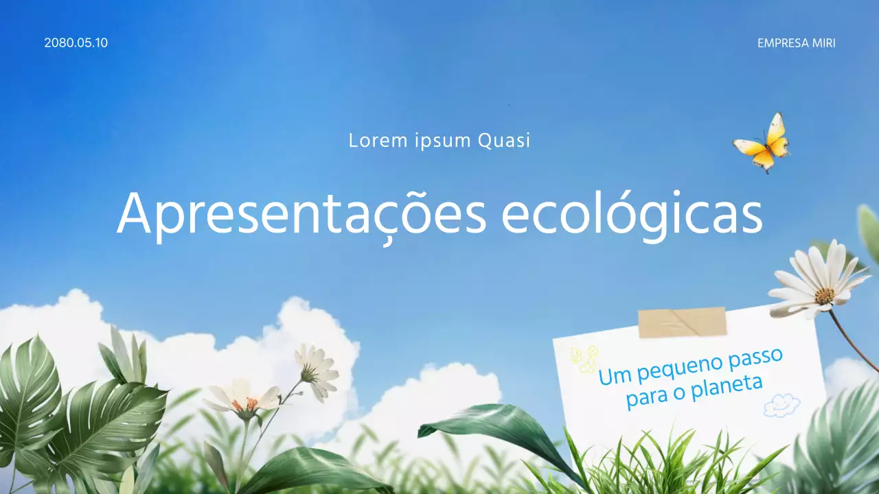 Azul celeste e proposta de conservação da natureza