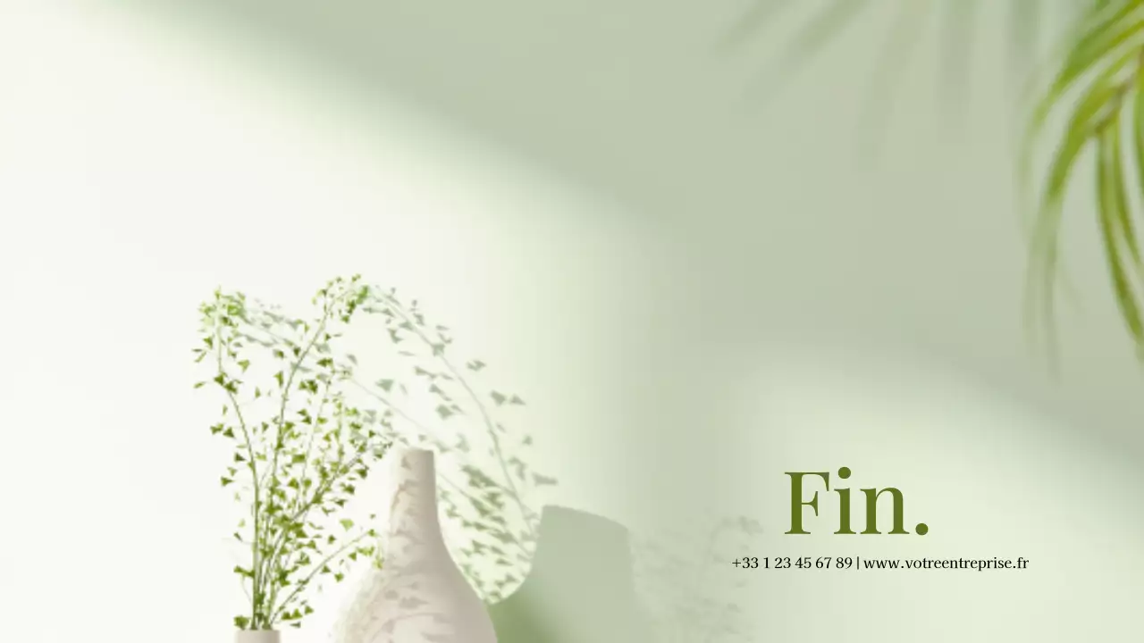 Collage de photos minimales vertes Présentation d'un portefeuille d'entreprise