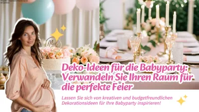 Rosa und Weiß Modern Baby Shower Dekoration Ideen Leitfaden